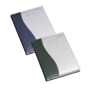 Agenda Diária em Couro Sintético 2025 Personalizada