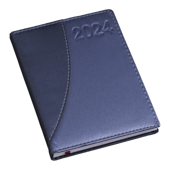 Agenda Diária 2025 em Couro Sintético Promocional