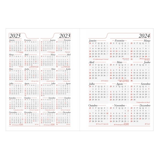 Agenda diária 2025 Personalizada com Logo