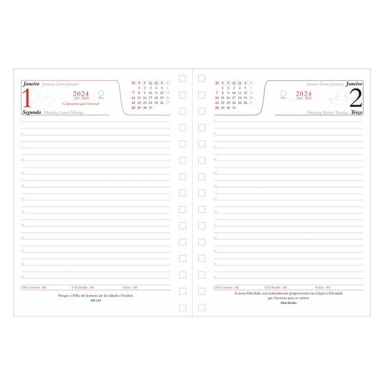 Agenda diária 2025 Personalizada para Brindes