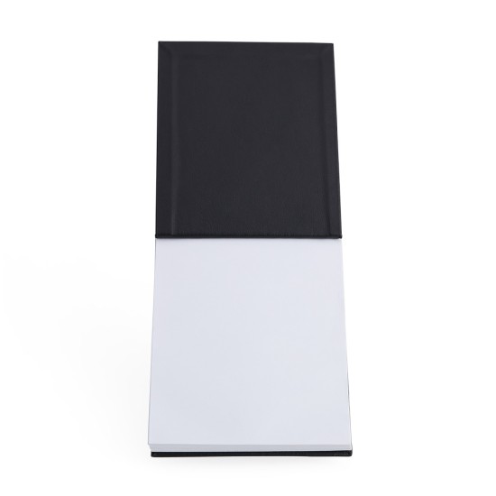 Bloco de Anotações em Couro Sintético e Porta Caneta Personalizado