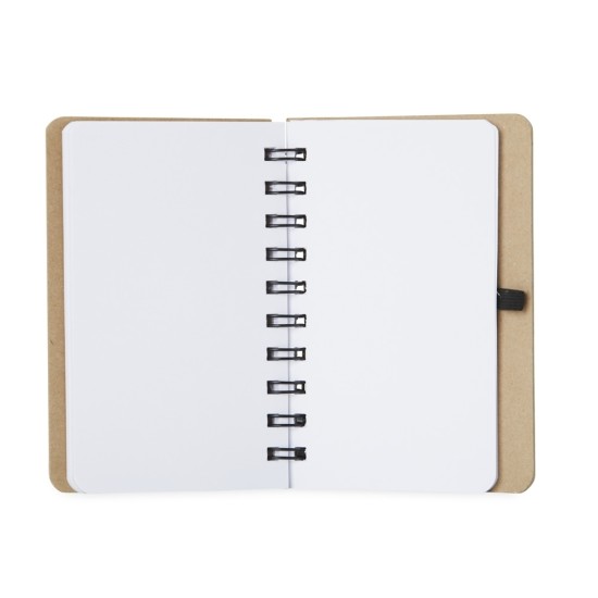 Caderneta em Kraft com Porta Caneta com Logo para Brindes