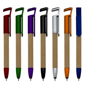 Caneta Ecológica Touch Com Suporte Para Celular Personalizada