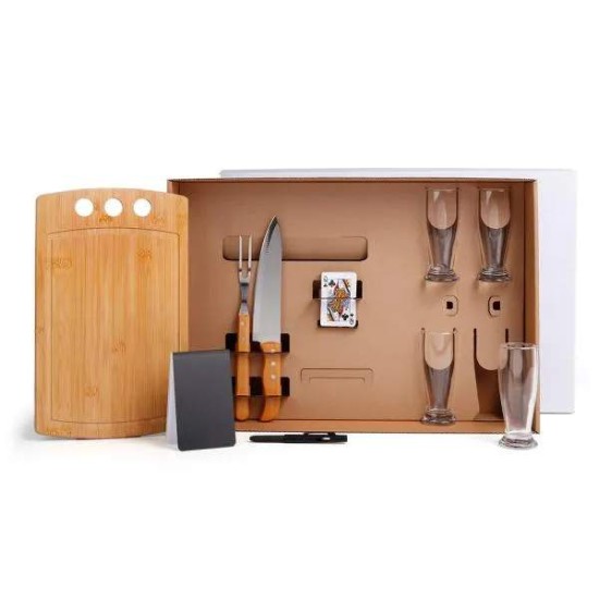 Kit Churrasco, Cerveja e Truco 10 Peças Personalizado 