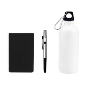 Kit Com Squeeze, Caneta E Bloco - 3 Pçs Personalizado