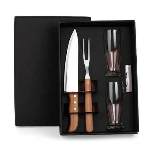 Kit De Copos E Facas - 5 Pçs Personalizado