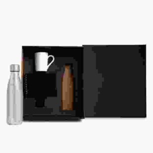 Kit Garrafa, Caneca E Caderno - 3 Pçs Personalizado 