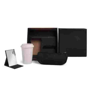 Kit Necessaire, Copo C/ Tampa E Espelho Personalizado