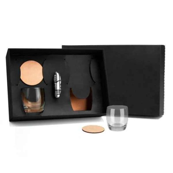 Kit Whisky com Canivete 5 Peças Personalizado 